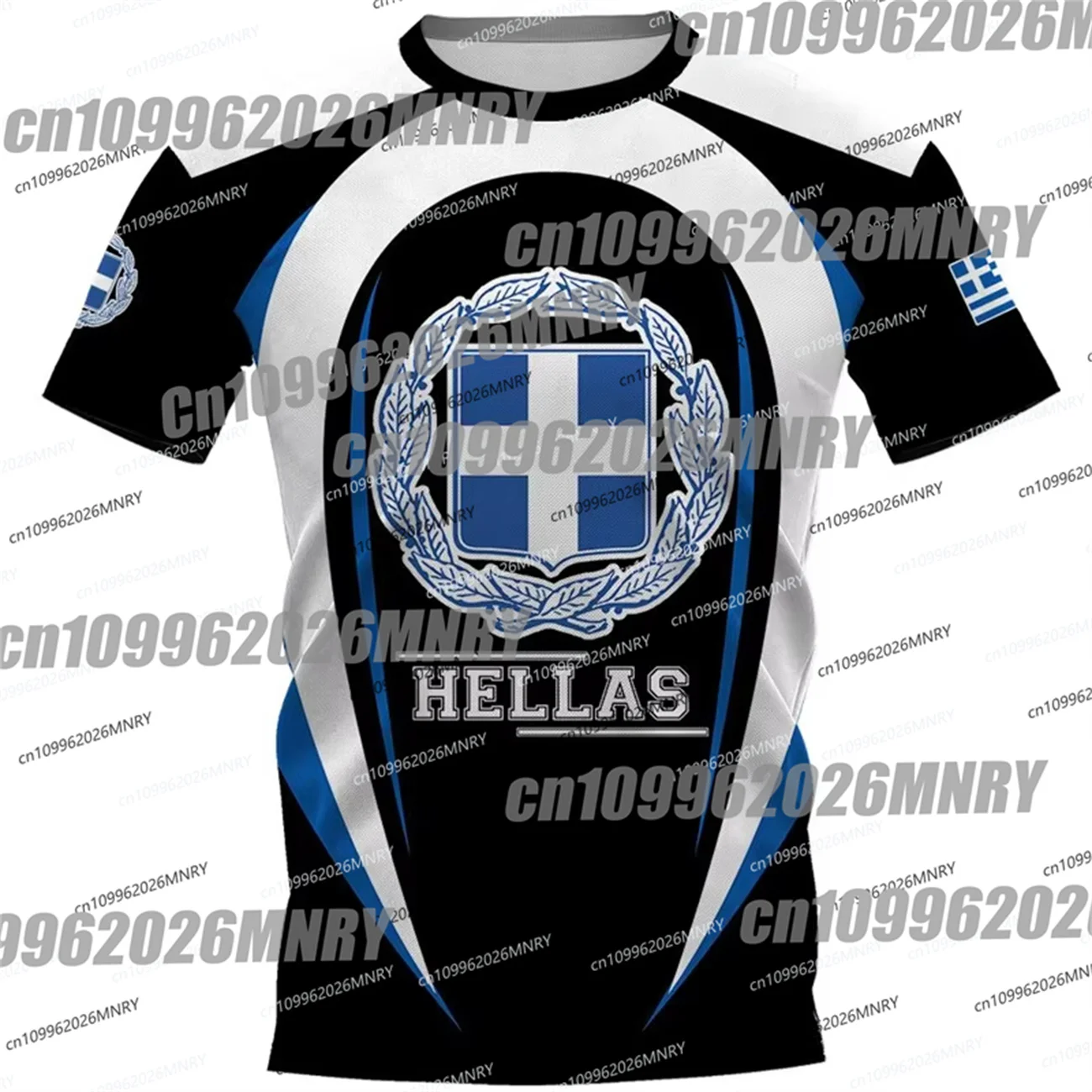 Hellas Totem Greece Emblem Graphic T Shirt for Kid Clothing 3D Print Greek Nation Flag Tshirt Man Streetwear Tops Kid Shirts