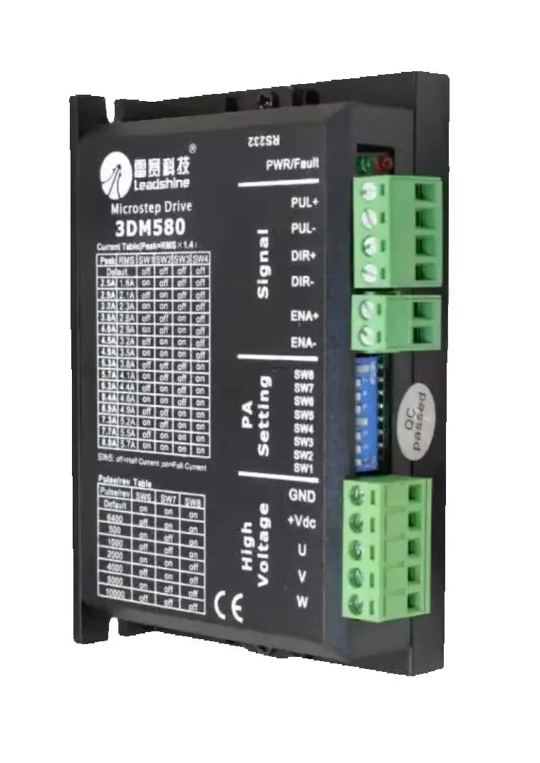 

3DM580 3-фазный драйвер шагового двигателя с ЧПУ, контроллер 18–50 В постоянного тока, совместимый со сменным модулем привода 3ND583