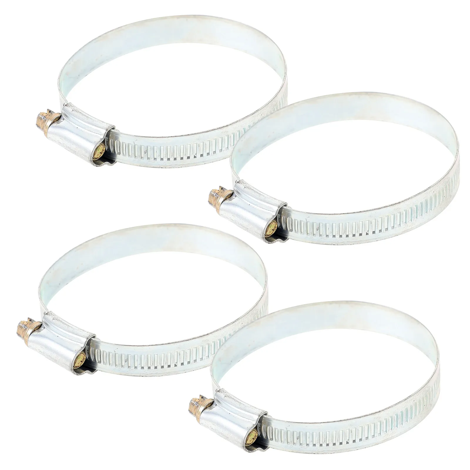 

Комплект из 4 прочных металлических плоских хомутов для шлангов: для автомобилей, морского транспорта, мотоциклов, герметичные, заменяемые