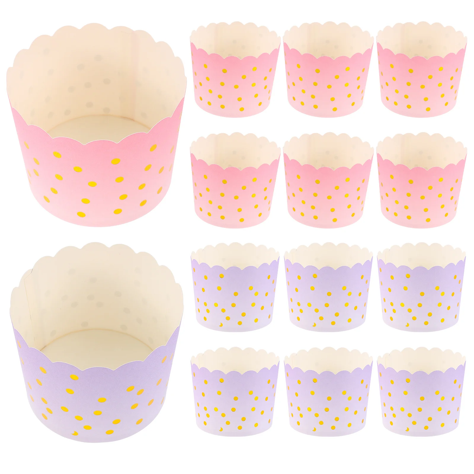 

100pcs Mini Muffin Paper Baking Cups Nonstick Easy Release For Wedding Birthday Party Bulk Pack Cupcake Liners Baking Decorating