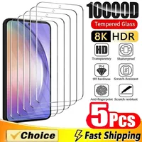 5Pcs Screen Protector for Samsung Galaxy A55 A54 A13 A53 A52 A12 A22 A33 A32 A51 A52S A35 A72 A71 A14 S10E S20FE Tempered Glass