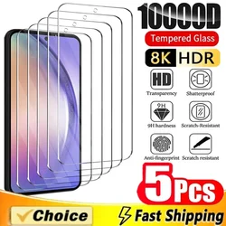 5Pcs Ochraniacz ekranu do Samsung Galaxy A55 A54 A13 A53 A52 A12 A22 A33 A32 A51 A52S A35 A72 A71 A14 S10E S20FE Szkło hartowane