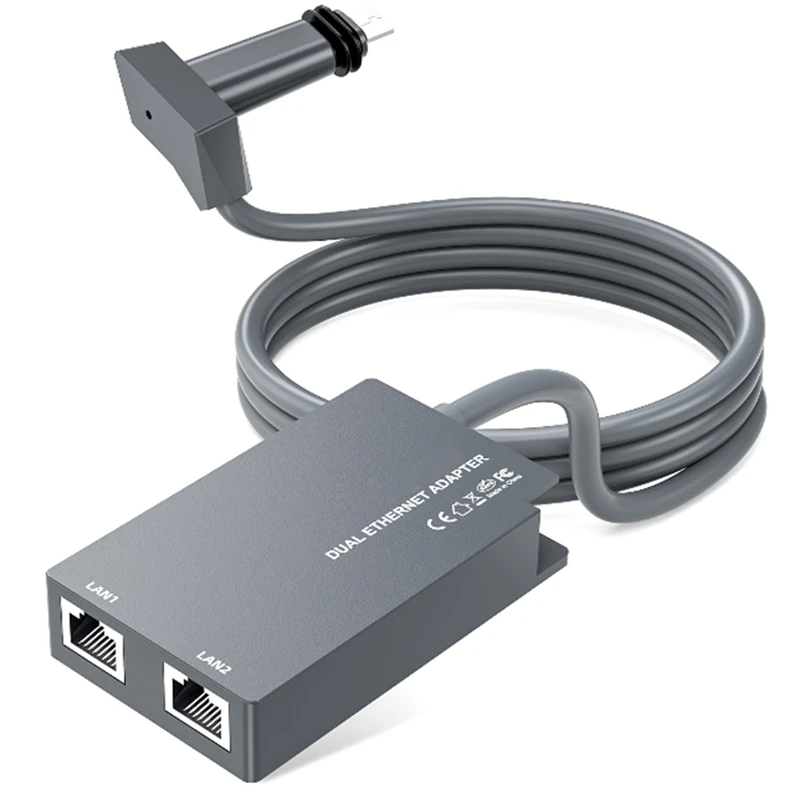 

AIAI для Starlink 2-портовый Ethernet-адаптер для антенны спутникового интернета V2 Powerline для проводной внешней сети GEN2