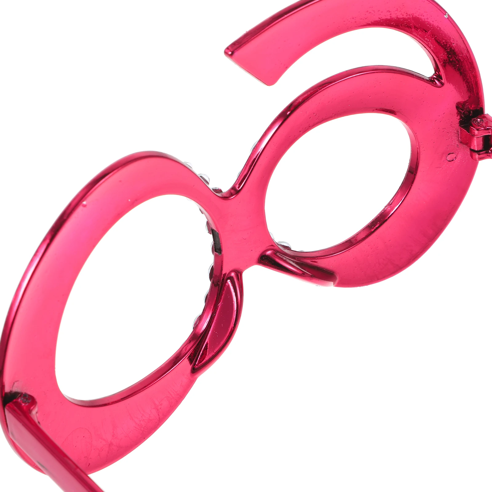 

1pc 1 Pair 60Th Birthday Rhinestone Number Eyeglasses Glitter Frame Party Photo Props For Adults Reusable Celebration Decorative