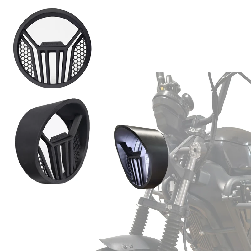 1PCS Waterproof Headlight Guard for Tromox M03/M04/M05 E-scooter 3D Printed Lamp Cover Non-destructive Install Outdoor Accessory