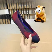 Maggie's Walker Women's Stretchable Round-toe Knitted Flats Spring Classic Comfortable Casual Loafers Size 35~40 - Image 6