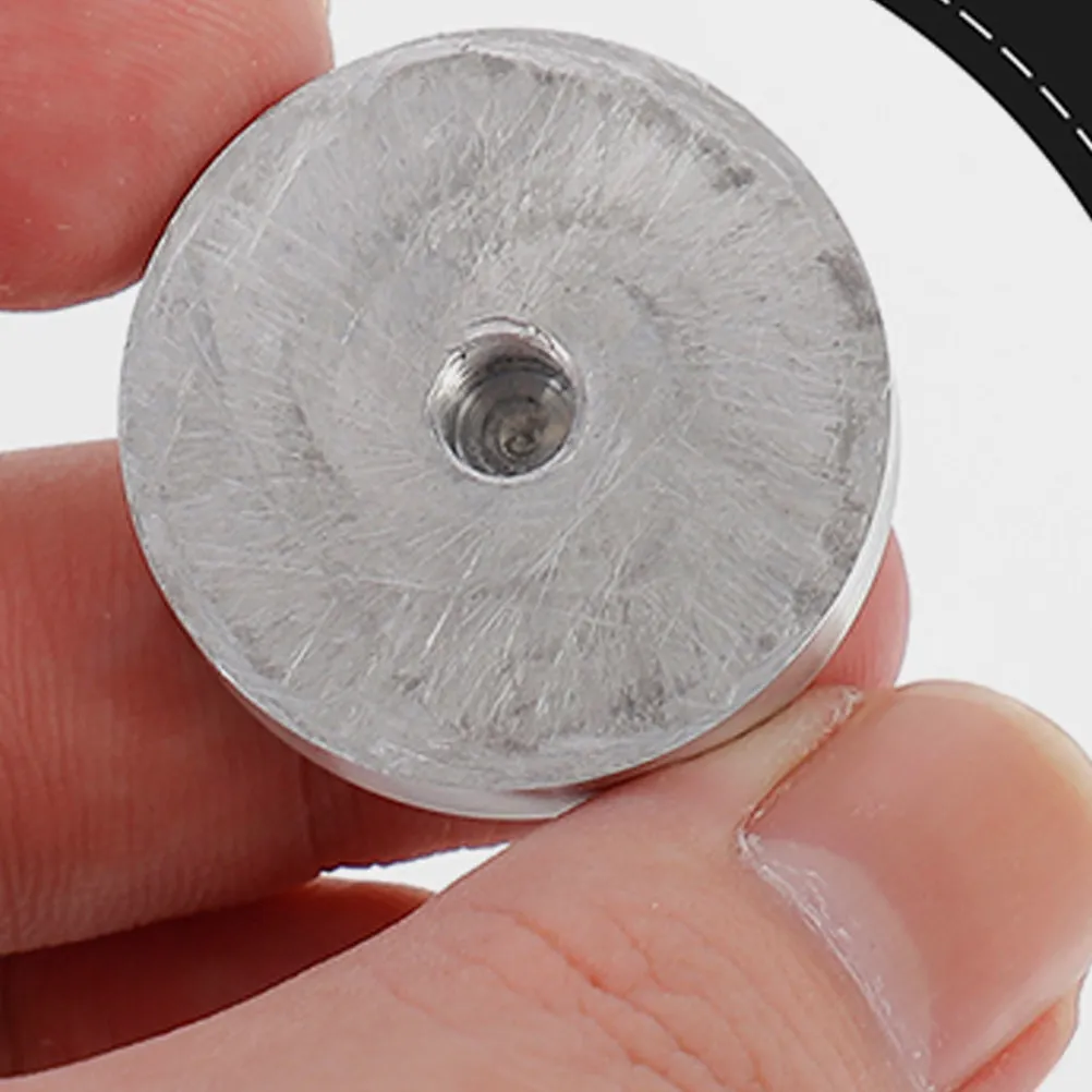 4Pcs Aluminum Alloy Round Discs Thick Metal Circle Disc Adapter for Glass Tops End Table Coffee Table Adapter Aluminum Disc