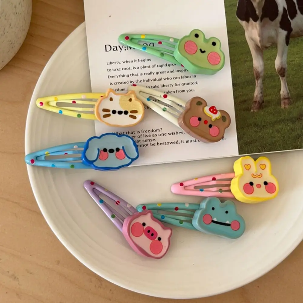 Fashion Korean Style Cartoon Hairpin Candy Color Hair Accessories Cute Duckbill Clip Side Clips Headwear Lovely Barrettes Girls