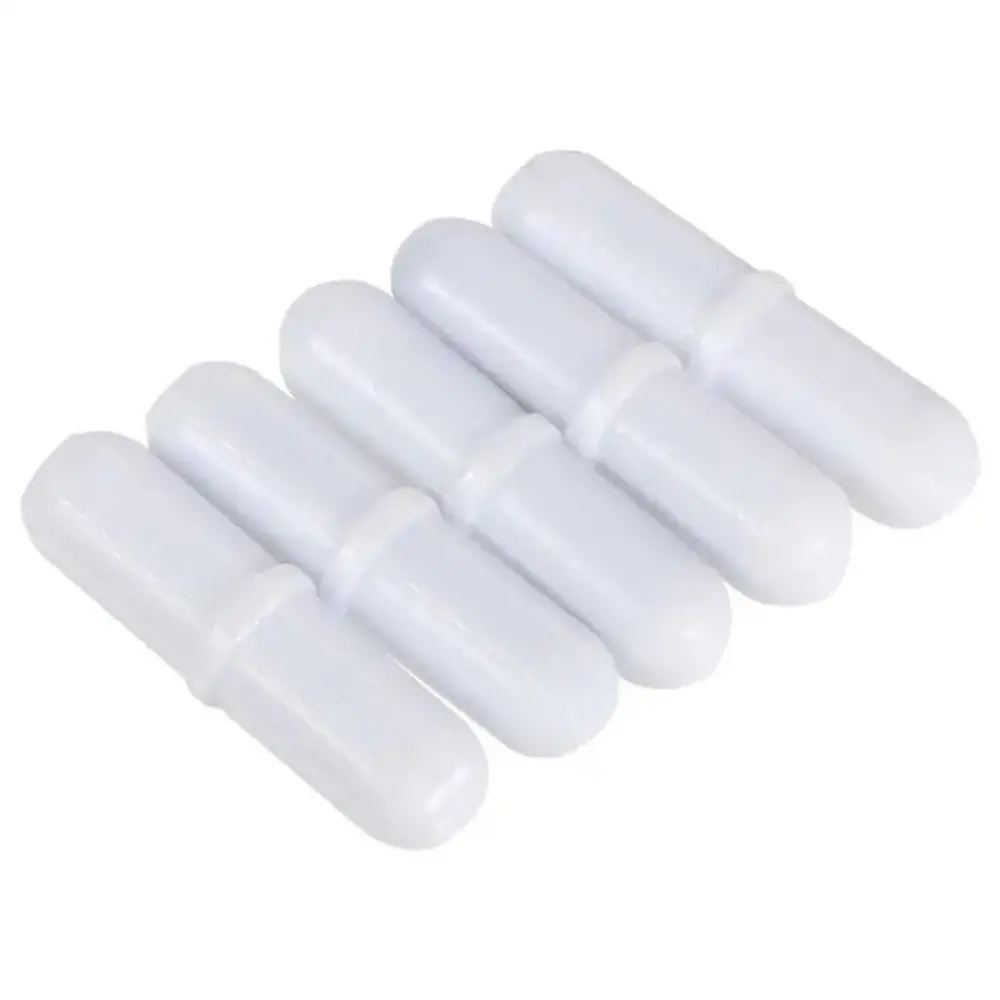 

10Pcs PTFE Magnetic Stirrer Mixer 6-15mm Cylindrical Magnetic Stir Bars Easy To Clean Multi Size Laboratory Stir Rod Biology