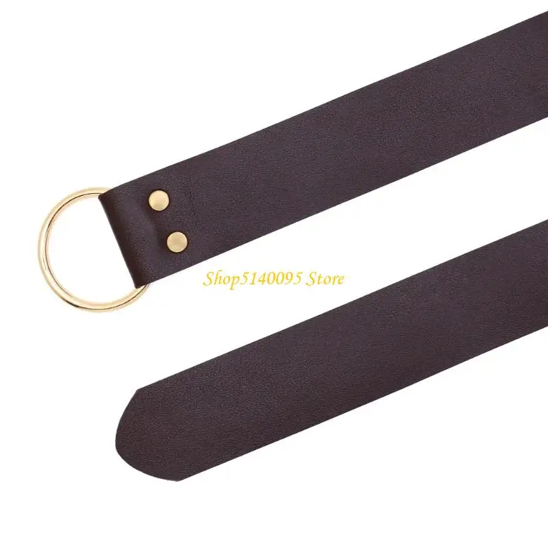 DXAE 남자 르네상스 의상 할로윈 중세 해적 벨트 스커트 하이킹 허리 가방