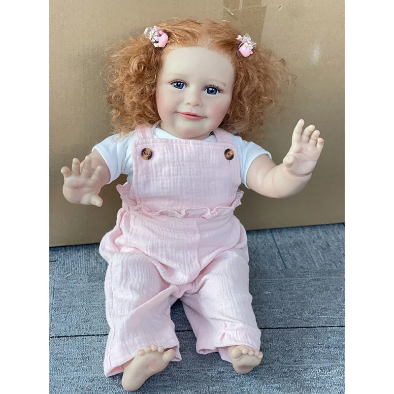 22INCH 55CM Zoe Reborn Toddler Baby Doll Handmade Real Looking Baby Dolls with Visible Veins muñeca Reborn juguetes para niños
