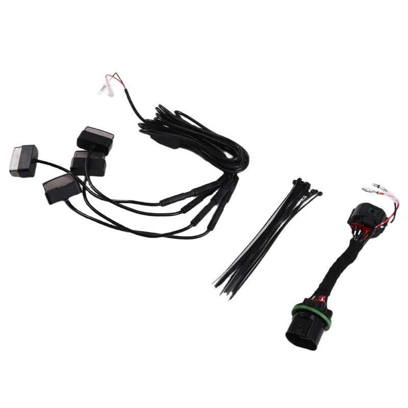 Luz decorativa LED amarilla para coche, para tanque GWM 300 2022-2024, rejilla de caballería de hierro Fenglin, luz pequeña