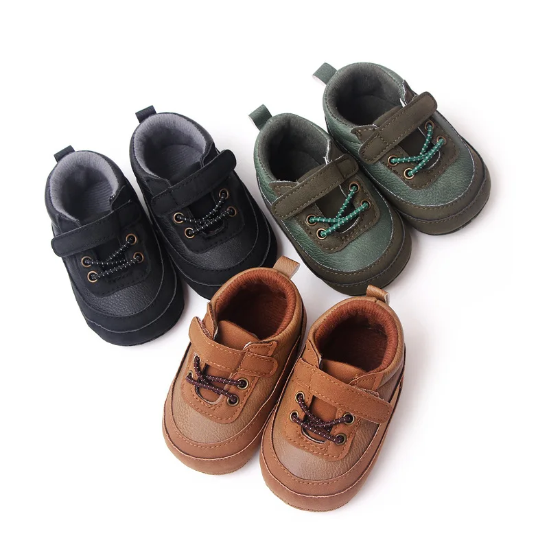 Baby shoes spring and autumn 0-1 year old boy baby soft sole non-slip casual shoes toddler shoes one piece hair BH2320