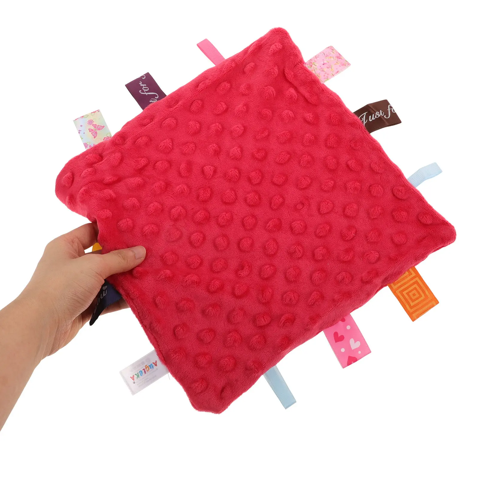 

2Pcs Infant Appeasing Towel Mild Hypoallergenic for Babies Soothe Crying Calm Anxiety Colorful Attractive Design Compact Carry