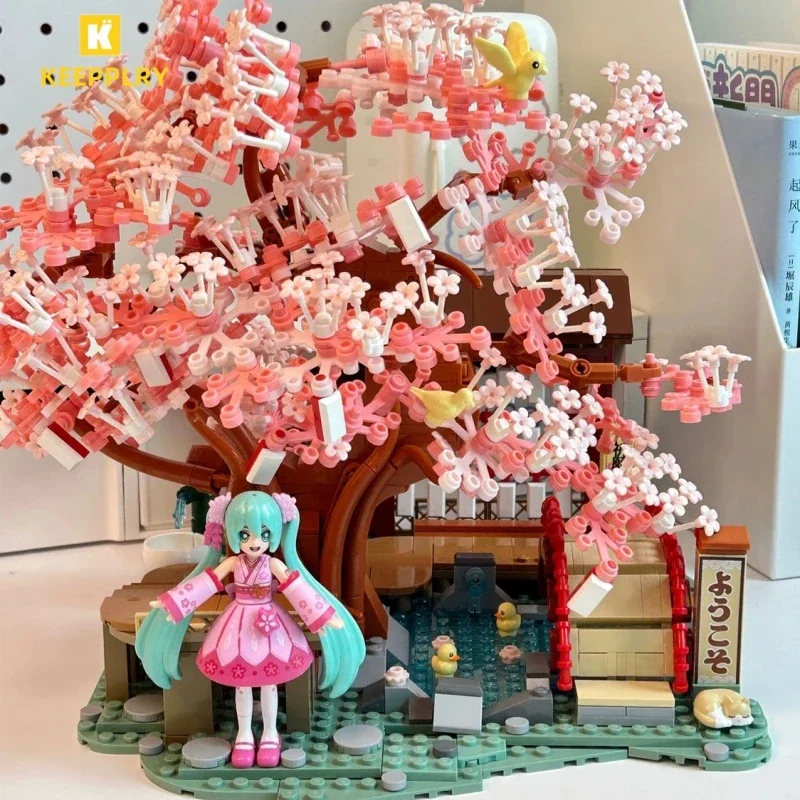 

Keeppley Hatsune Miku Building Blocks Sakura Sakamichi Movable Figure Assembly Educational Toy Model Ornaments Collection Gift