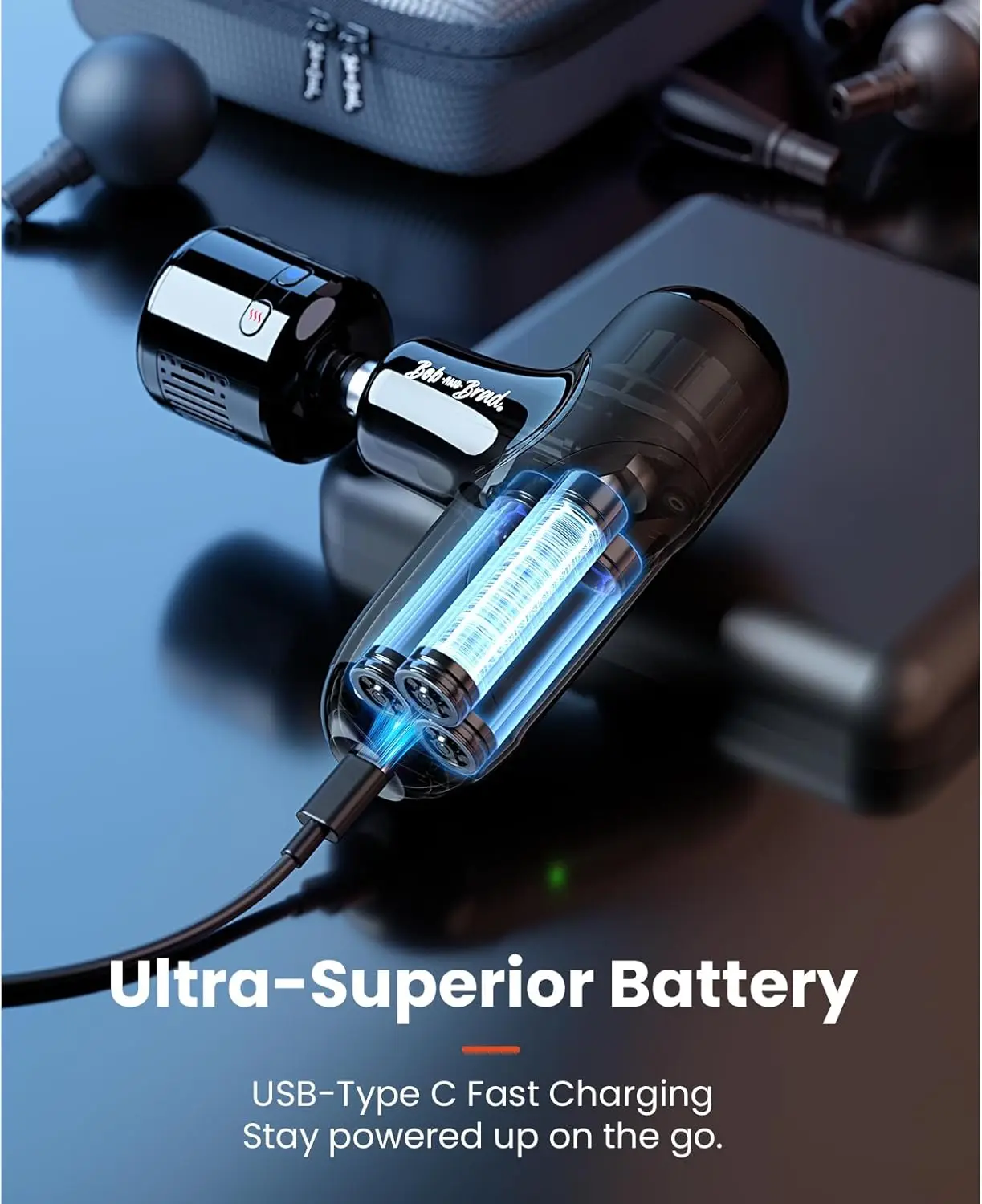 Q2 Pro Mini Massage Gun with Heat and Cold Head,Pocket-Sized Deep Tissue Massager Gun,Portable Percussion Muscle Massager Gun