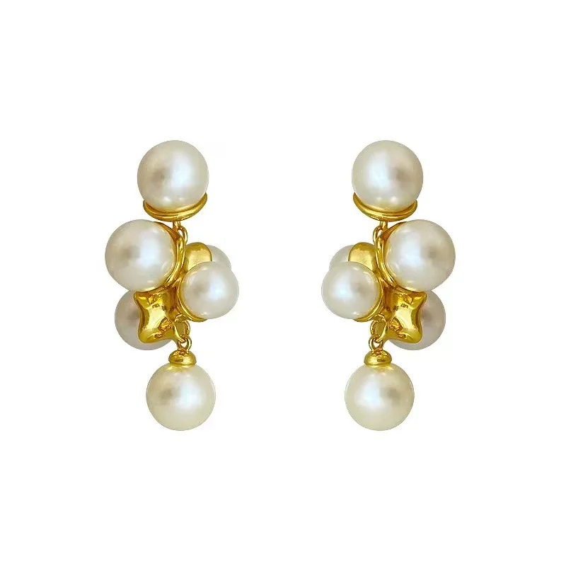 Fashion Jewelry Vintage Temperament Simulated Pearl Dangle Earrings For Girl Women Gifts Fine Design Ear Accessories Hot Selling