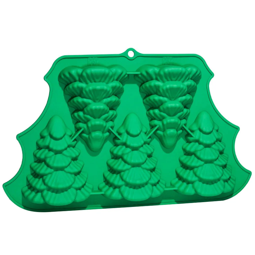 

Christmas Tree Silicone Mold Diy Casting Craft For Fondant Chocolate Epoxy Resin Decoration Baking Tool Molds