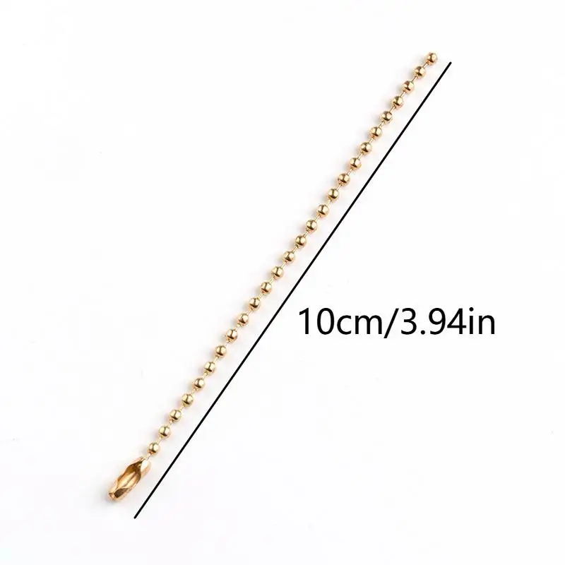 Kugelketten, 100 Stück, 10 cm, robuste DIY-Verbindungsstücke für Schlüsselanhänger, Puppen, Anhänger, Schmuckherstellung, DIY-Bastelbedarf – Detail 6