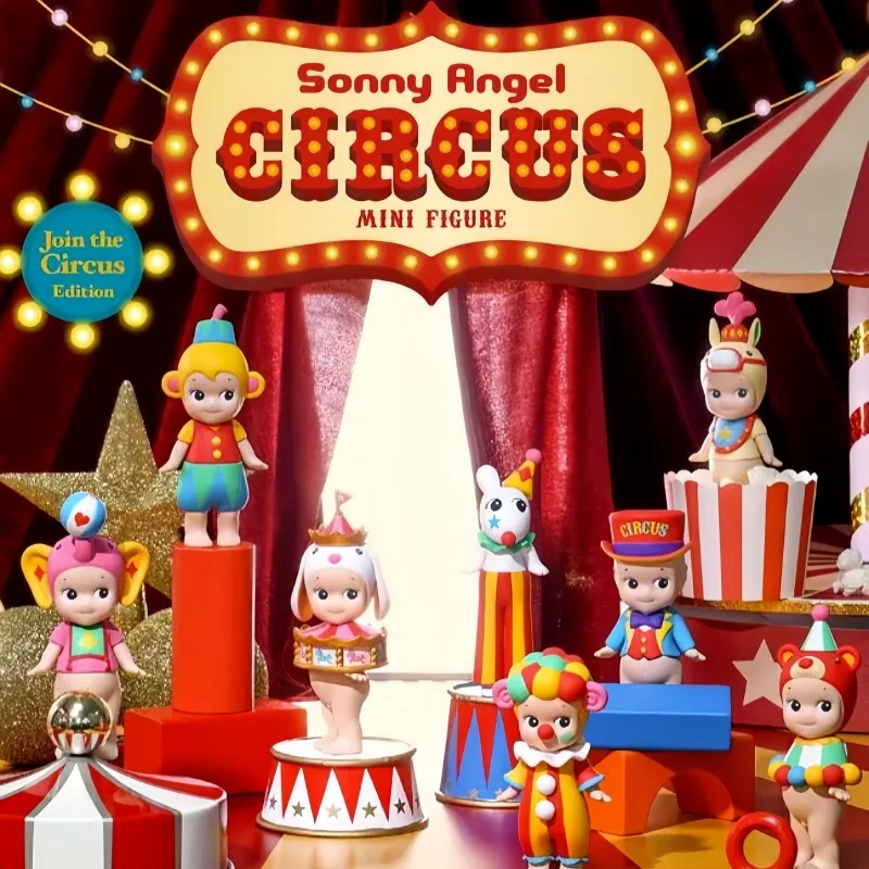 

New Genuine Sonny Angel 2022 Circus Series Confirm Blind Box Dolls Cute Ornament Gifts Box Set Decoration Holiday Xmas Gift Toys