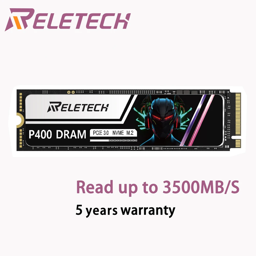Imagem -01 - Reletech-unidade de Estado Sólido de Alto Desempenho P400 Pcle Ssd M.2 Nvme 256gb 1tb 2tb Dram Desktop Interno Laptop pc