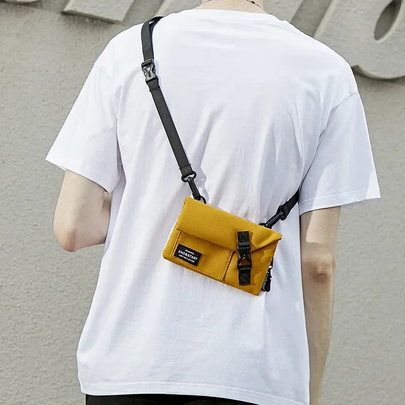 Men's Crossbody  Mini Bag Lightweight Mobile Phone  Female Japanese Style Bag Casual Cross Straddle Small Backpack Male 가방