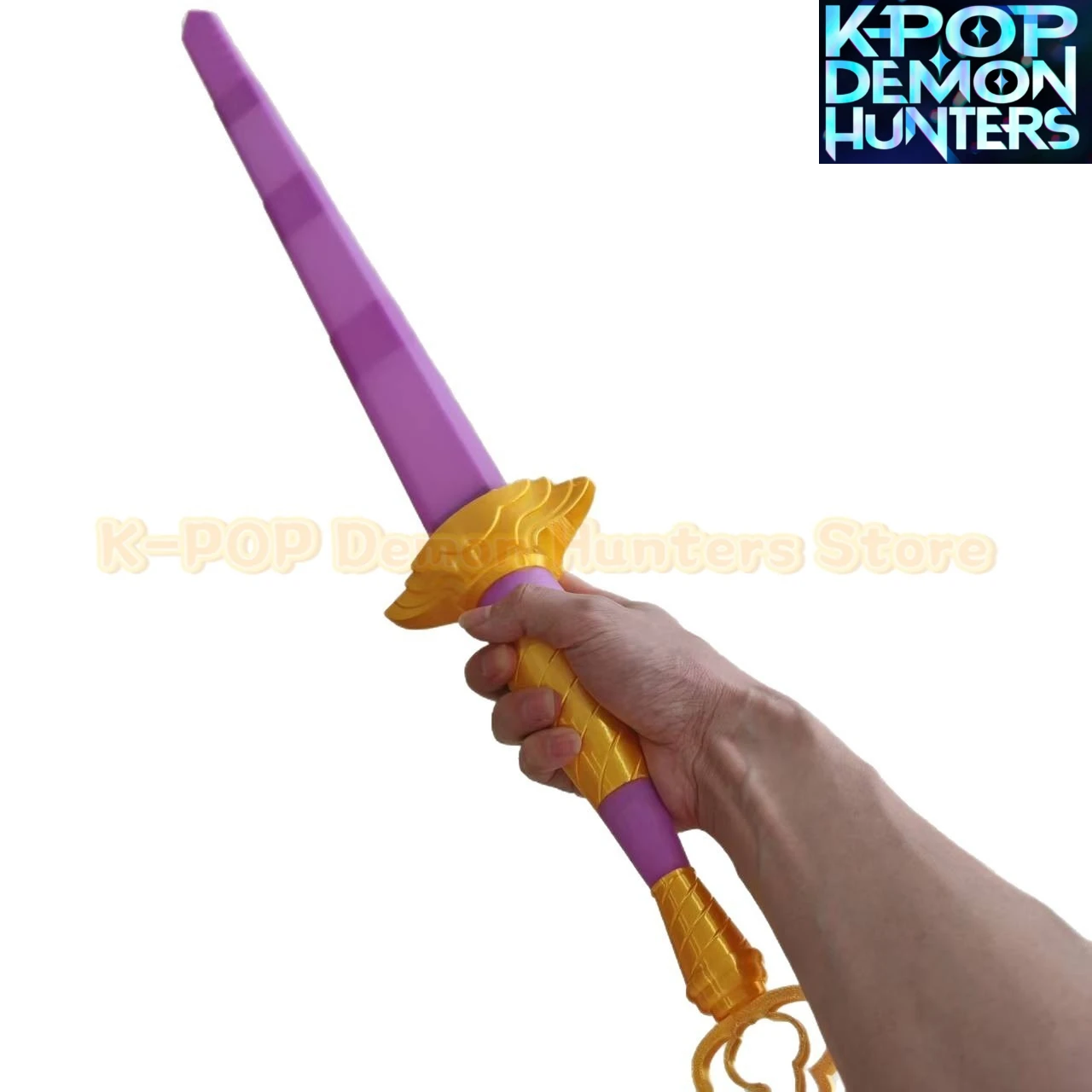 New Rumi Cosplay 3D Printed Long Knife Girls Group Roleplay Sword Ornament Props Demons Hunter KPop Costume Accessories