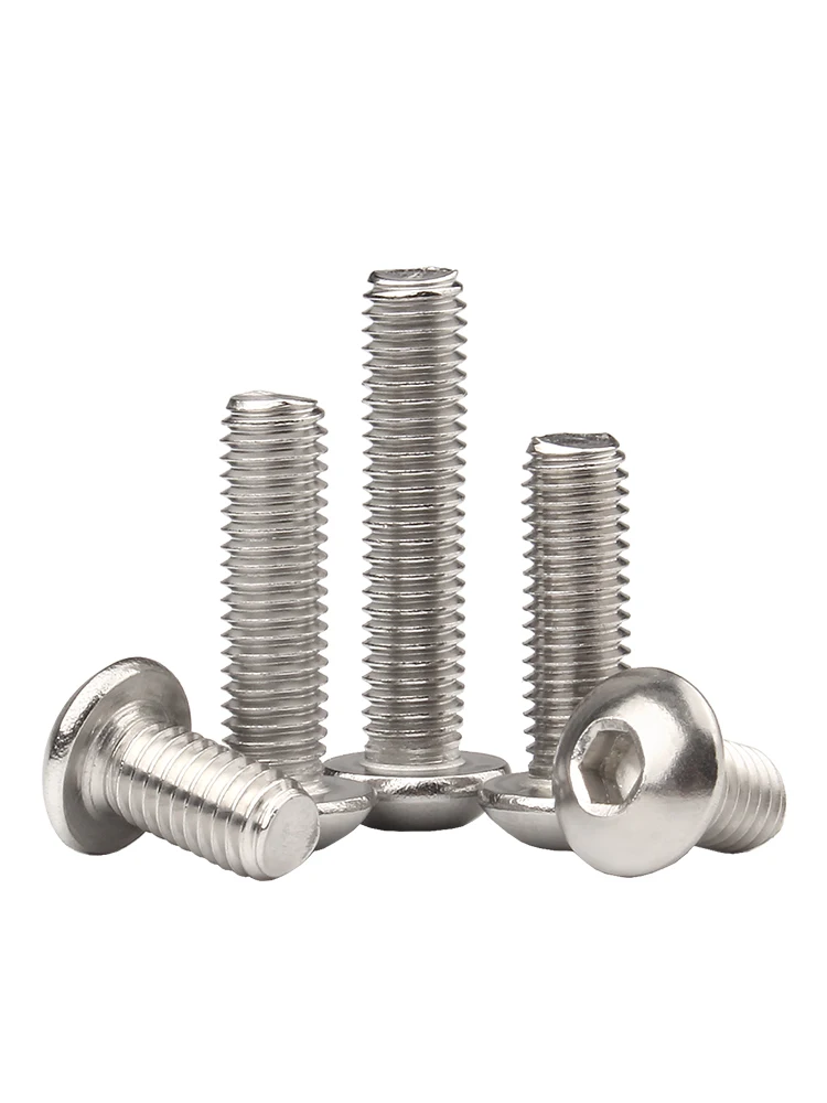 Weiyi UNC SUS304 Edelstahl Innensechskant-Rundschrauben Knopf-Inbusschraube 2 # -56 4 # -40 6 # -32 8 # -32 10 # -24 1/4-20 5/16-18 3/8-16 – Detail 5