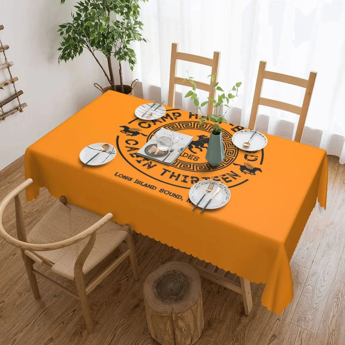 Cabin Thirteen Hades Percy Jackson Camp Half-Blood Rectangular Tablecloth Table Cover for Festival Party Decorations Table Cloth