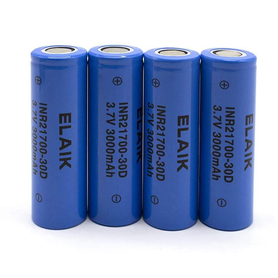 2PCS INR21700 3000mAh 3.7V high capacity rechargeable lithium-ion battery for flashlight, power tool, battery car battery