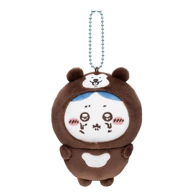 Cute cartoon self-deprecating bear Chiikawa drag malay bear crying series Hachiwa plush pendant keychain hanging decoration gift