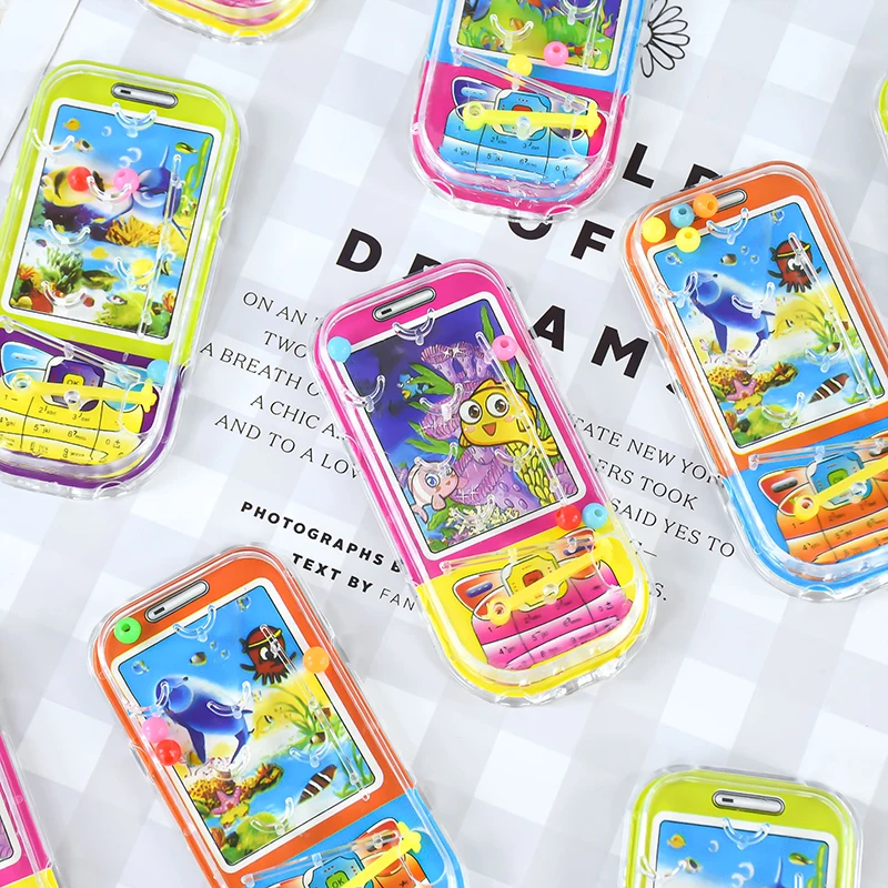 10 قطعة كرة القدم البلاستيكية عشوائية المحيط المتاهة المحمول لوحة الكرة والدبابيس الاطفال اللعب حفلة عيد ميلاد هدية لغز لعبة الدعامة بيناتا حشو #5