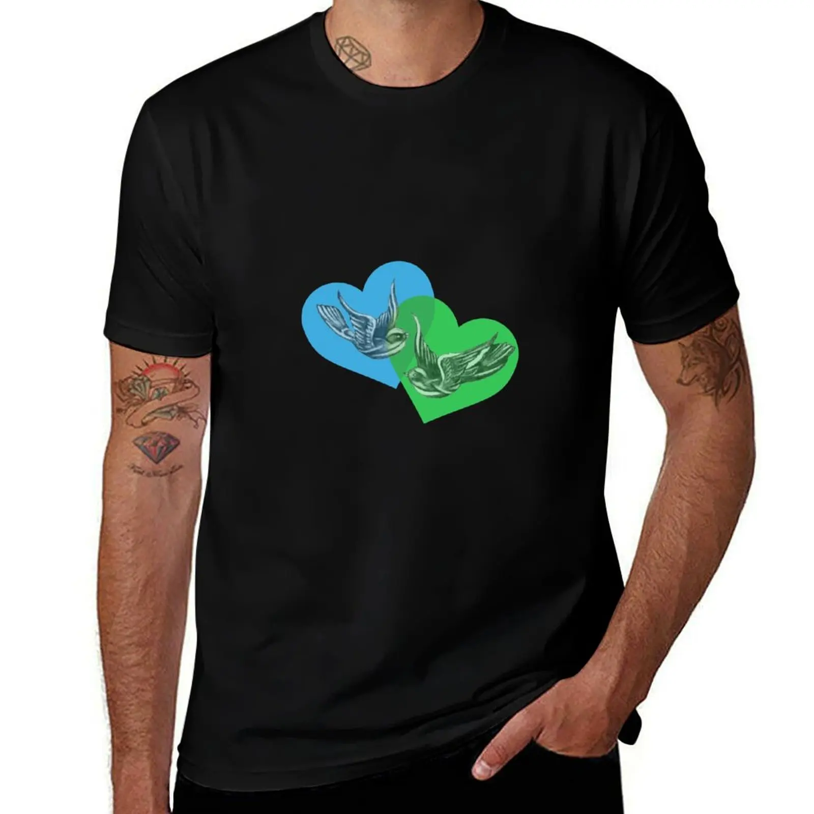 

larry stylinson birds T-Shirt basketball graphic tees cute tops graphic tee shirt shirts men