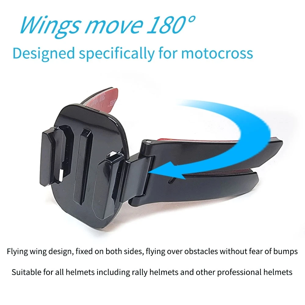 TUYU Motorcycle Helmet Front Chin Mount Strap Foldable Holder for GoPro Hero 13 12 11 10 Insta360 X4 DJI Accessory iPhone 16 15