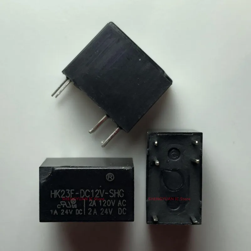 10Pcs HK23F-DC12V-SHG  DIP-6  HK23F-DC12V  6PIN SUBMINIATURE HIGH POWER RELAY 100% new imported original 100% quality