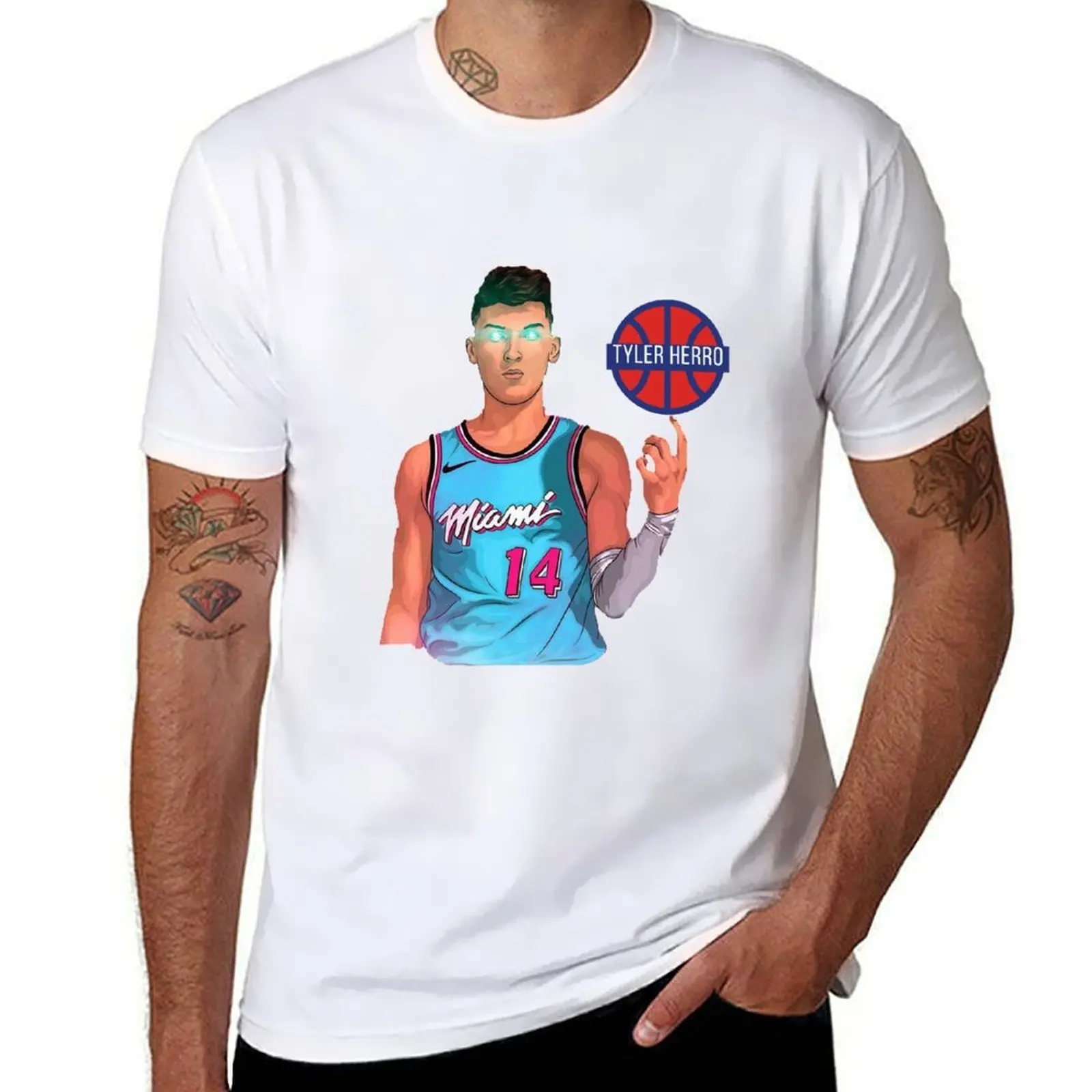 

Tyler Herro T-Shirt men t shirt cotton 100% t shirt man cotton T-Shirt