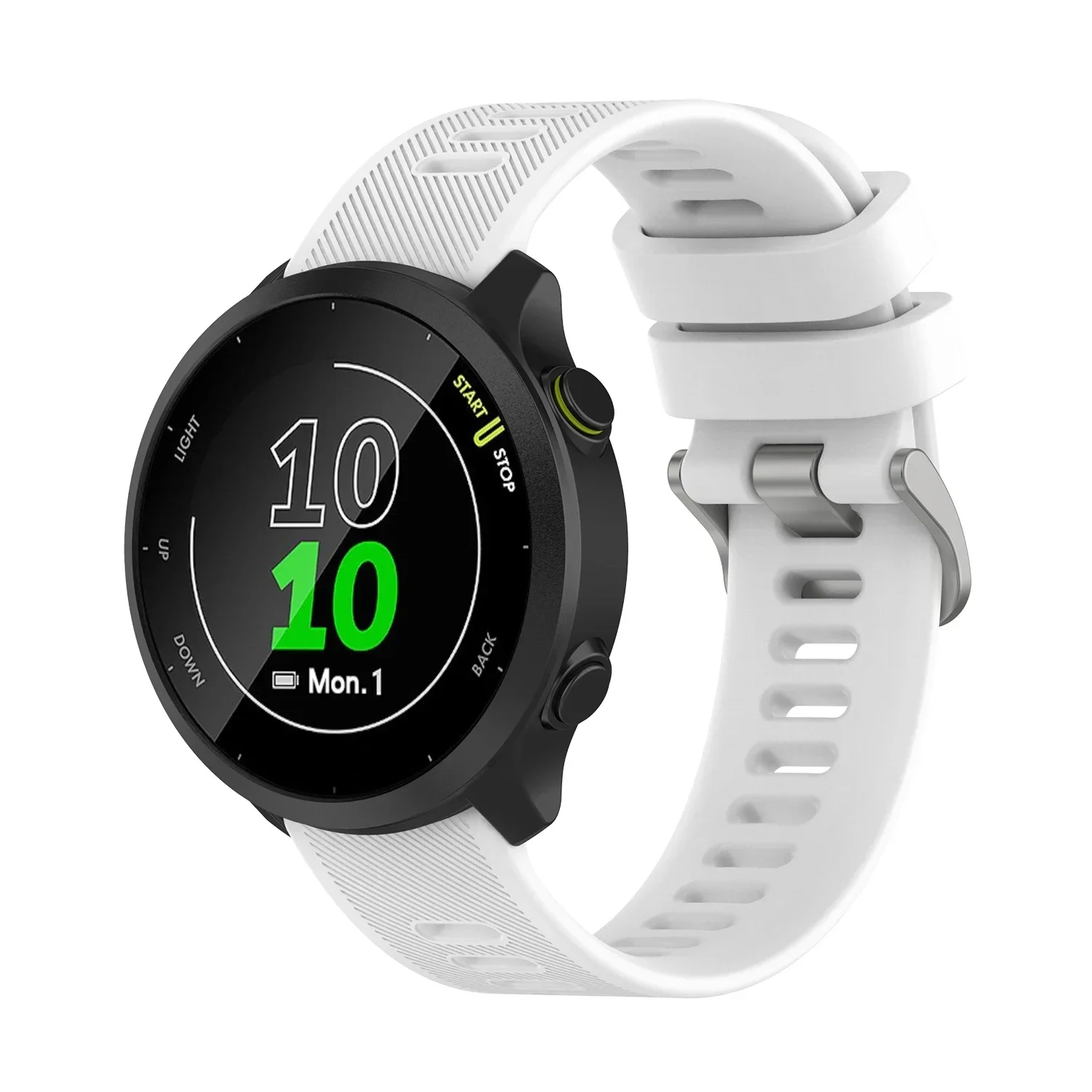 20mm Silicone Watchband Strap For Garmin Forerunner 55 158 245 645 Smart Watch Band for Garmin Vivoactive 5 Venu SQ