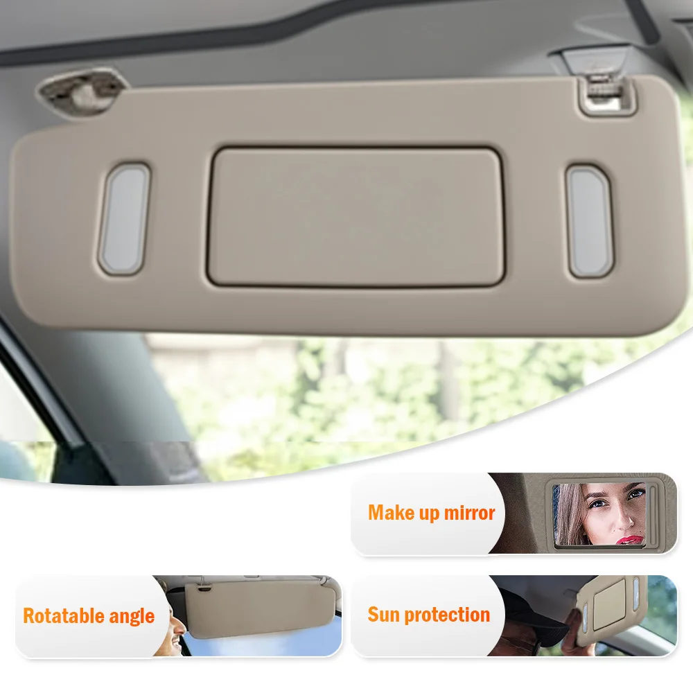 

Beige Car Sun Visor with Mirror Light For Cadillac CTS Chevrolet Avalanche Silverado GMC Sierra Yukon 2007-2014 22850310
