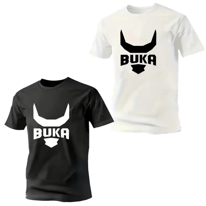 Harajuku Style Print T-Shirt 2 Pack Men's Casual Short Sleeve Tee Streetwear Tops for Male Female Summer Mesh Top
