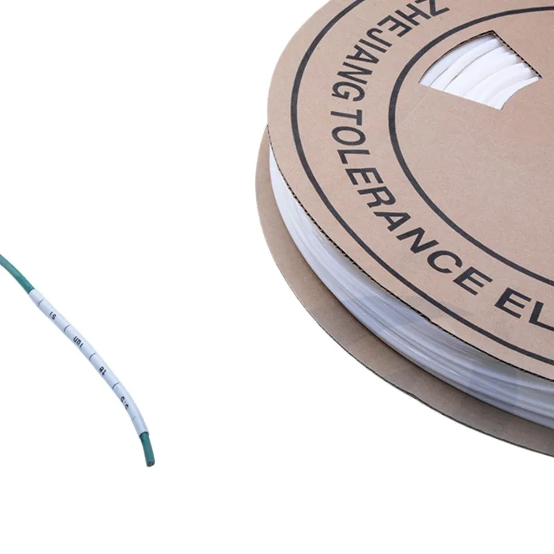 

White handwritten code tube for printing numbers, O-shaped blank sleeve coding machine, special PVC rubber tube