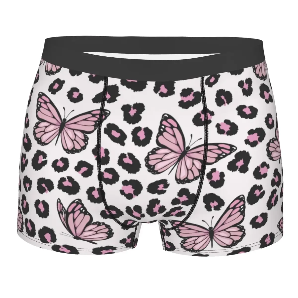 

Custom Butterfly Wild Leopard Pattern Underwear Male Printed Boxer Briefs Shorts Panties Breathable Underpants