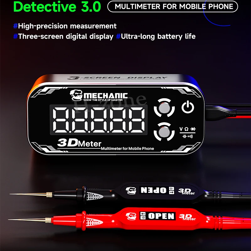 MECHANIC 3D Meter Vision Pen SHERLOCK V3.0 Inspection Car Digital Smart Multimeter Test with LCD Internal Screen Display Tool