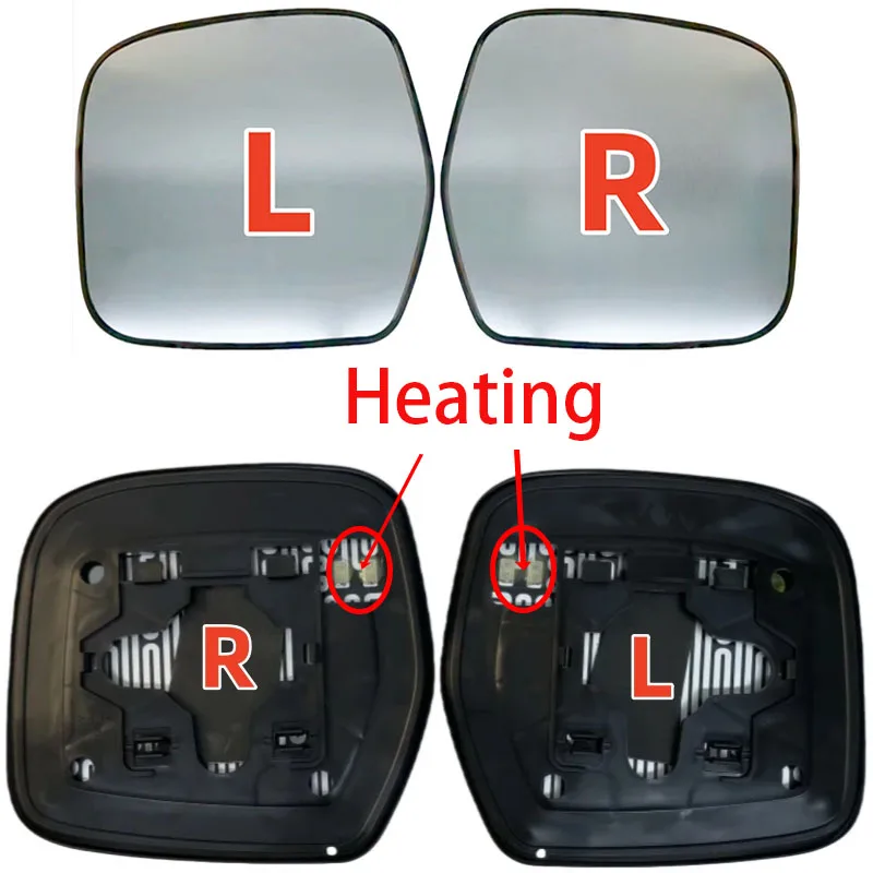 Pour Toyota Land Cruiser 1998-2004 4500 4700 LC100, LC80 LC90 LC95 High Quality Vue Grand Angle, Heated The Rearview Mirror