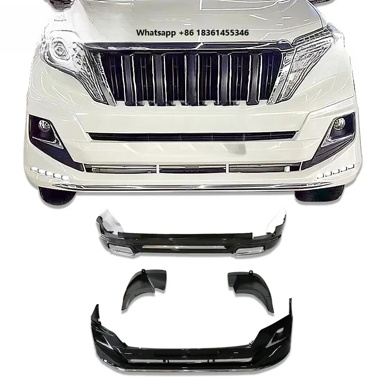 Front Lip Rear Lip Side Skirts Rear Diffuser Bumper Body Kit PRADO 2014-2017 PP Exterior Parts