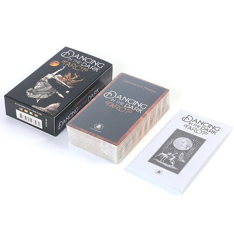 

New 12x7cm Dancing in the Dark Tarot Cards 78 Cards Oracle Deck English With Guidebook Boarding Game