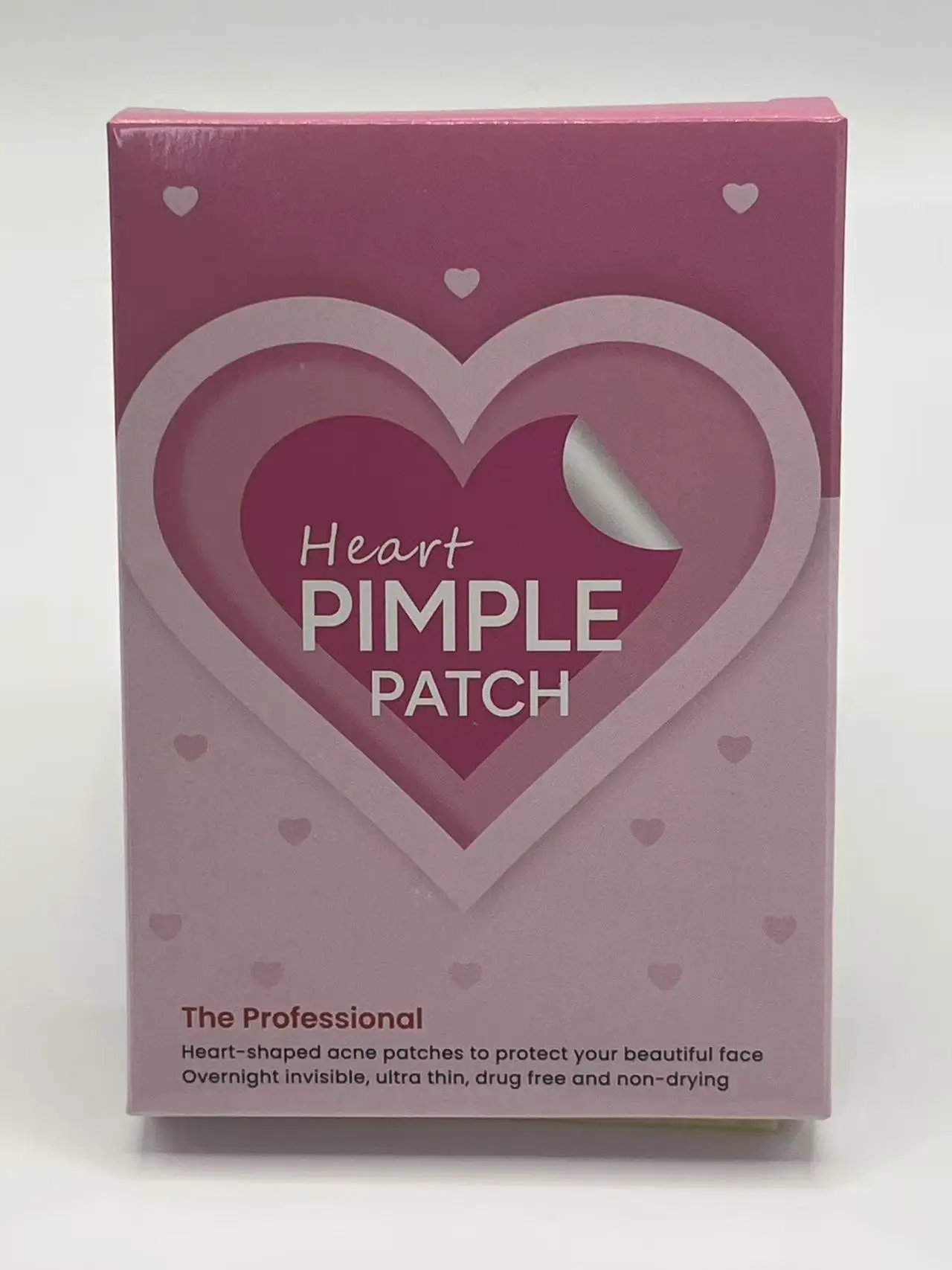 120PCS Pink Heart Pimple Patches Hydrocolloid Acne Spot Stickers Cute Face Blemish Cover Day Night Care view 3