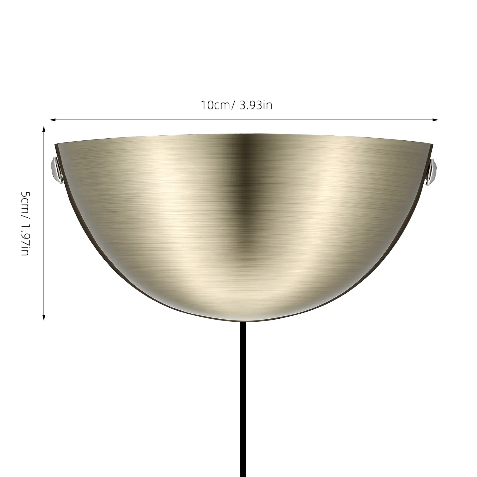 Light Fixture Ceiling Canopy Half-Round Disc Plate Heavy-Duty Iron Lamp Cover Easy Mount LED Lamp Cover Home Lighting Decor