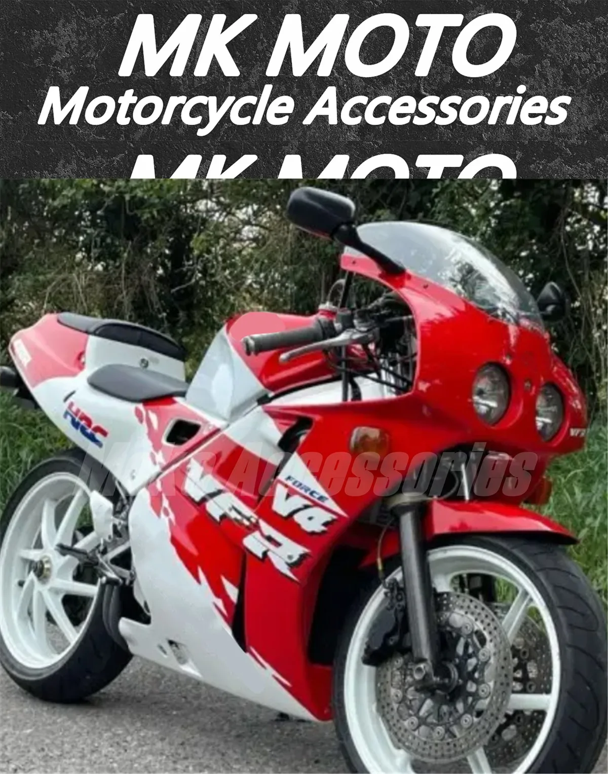 Motorcycle Fairings Kit Fit For VFR400 NC30 1989 1990 V4 Bodywork Set High Quality Abs Injection White Red