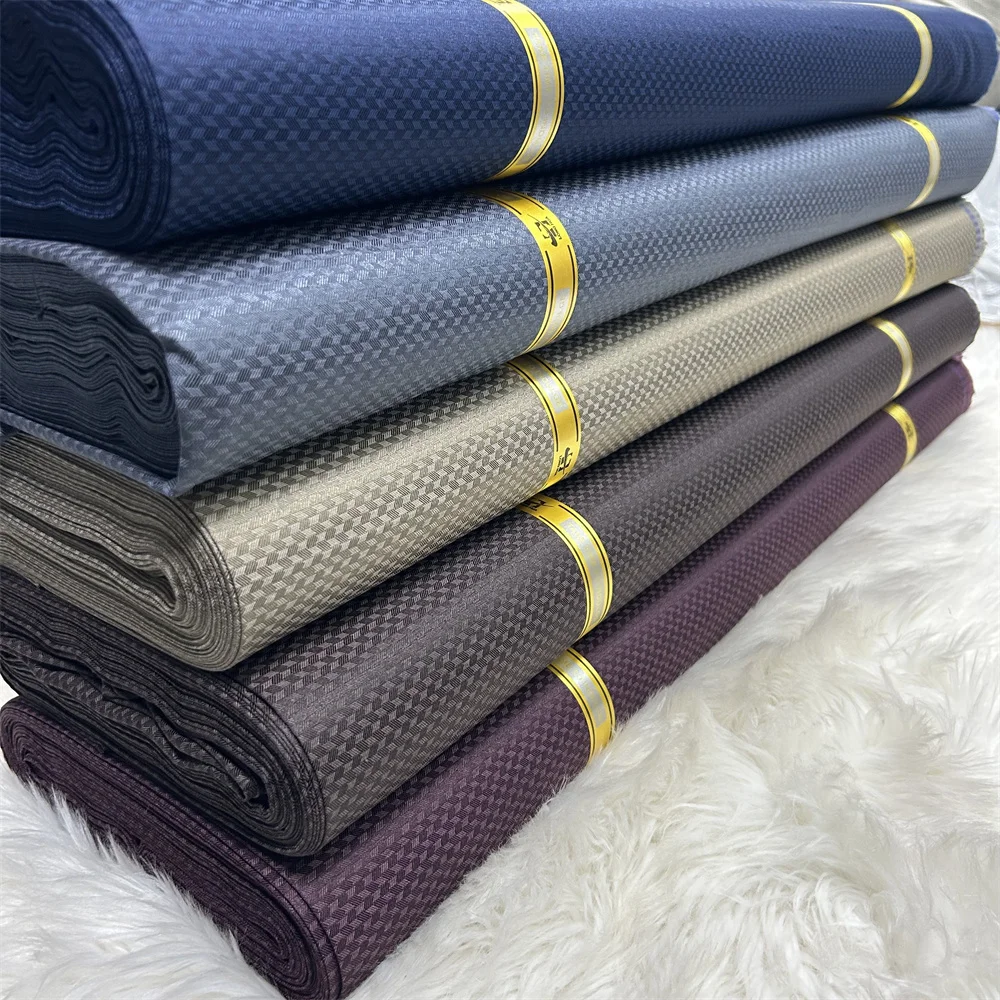 Fashion Men Suit Fabric Dubai Style Cloth Fabric Men Fabric New African Soft Fabric Men Material Suit Fabric 5YARDS PER PIECES