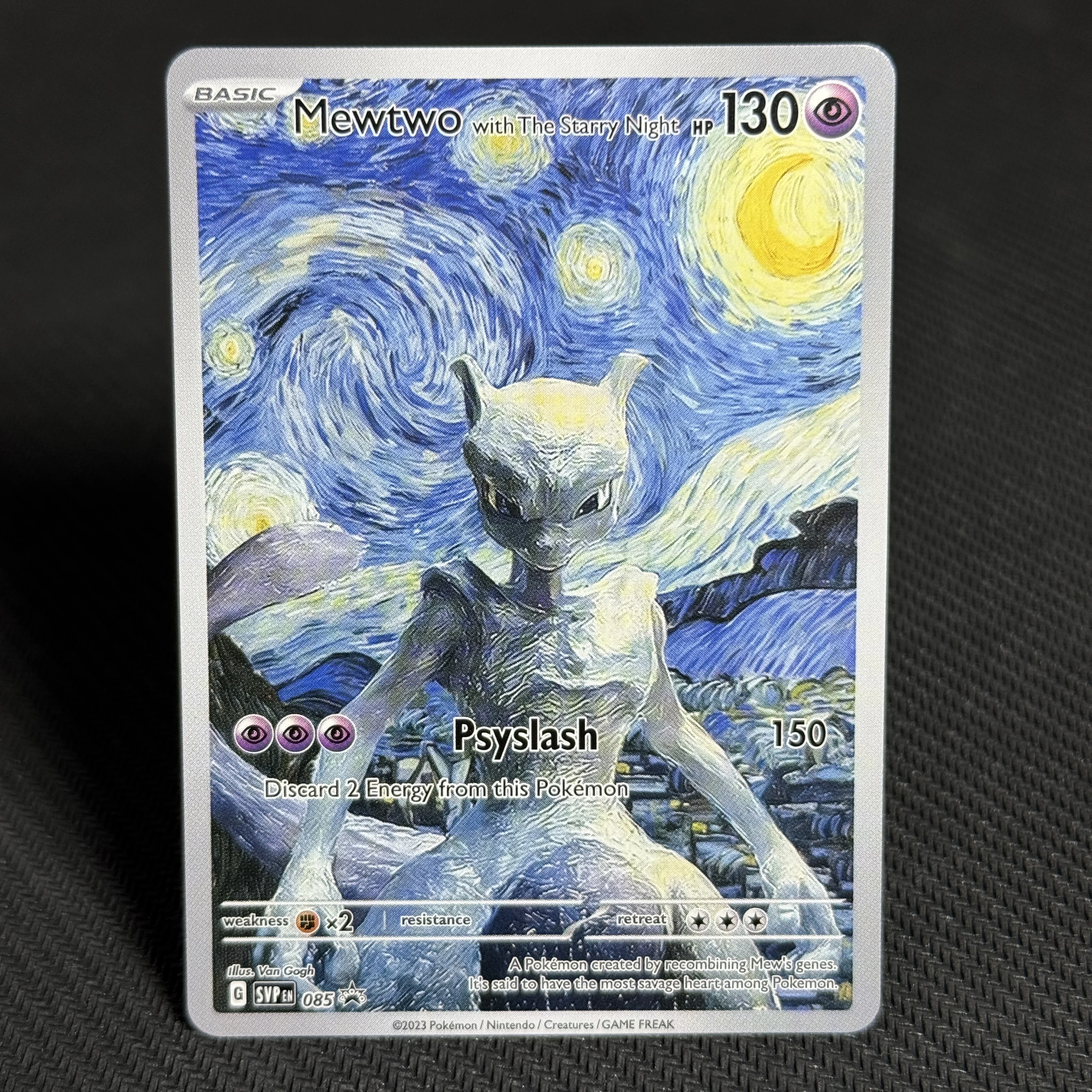 PKM Proxy Game Cards Pikachu Starry Night Van Gogh 085 SVP